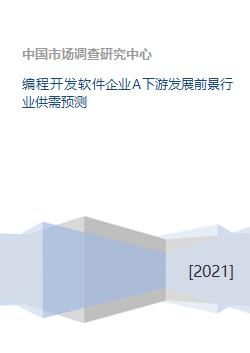 編程開(kāi)發(fā)軟件企業(yè)A下游發(fā)展前景 行業(yè)供需預(yù)測(cè)與企業(yè)SD軟件開(kāi)發(fā)領(lǐng)先之道